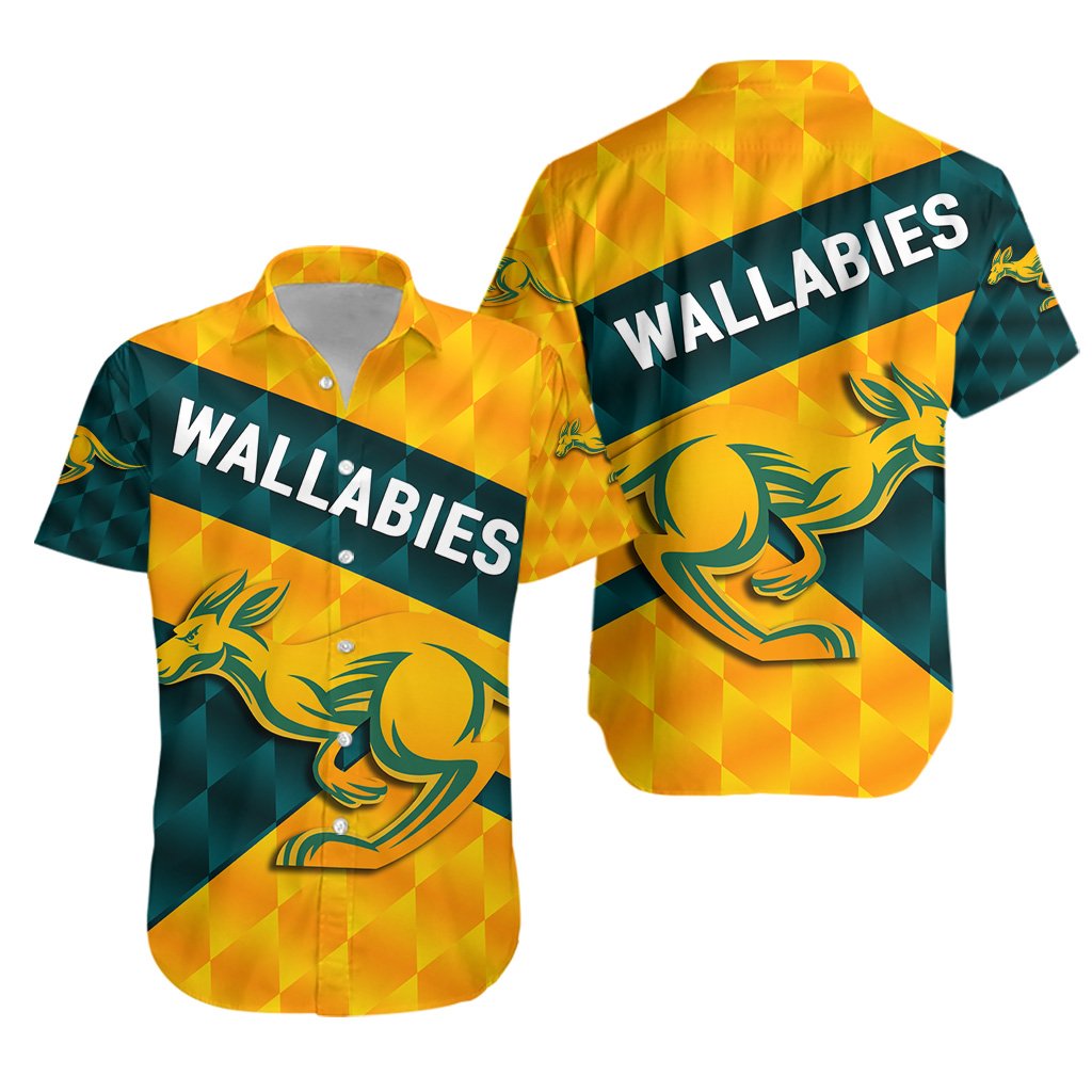 Wallabies Hawaiian Shirt Sporty Style - Vibe Hoodie Shop