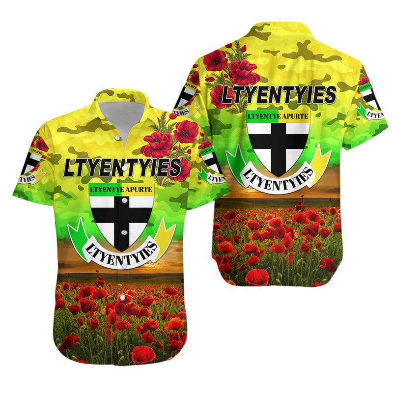 Ltyentye Apurte ANZAC Hawaiian Shirt Poppy Vibes - Ltyentyies - Vibe Hoodie Shop