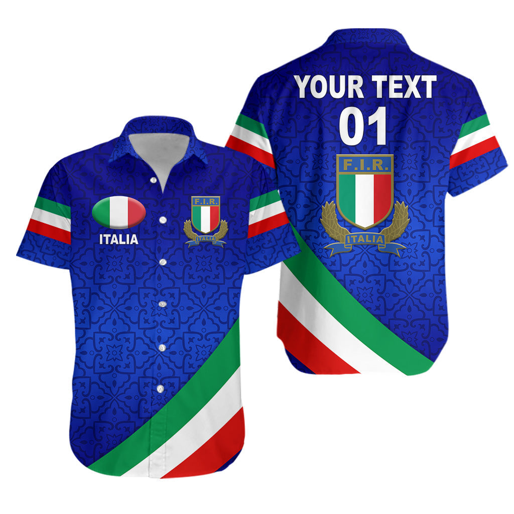 (Custom Personalised) Italy Rugby Hawaiian Shirt Italia Vibes Simple Style - Vibe Hoodie Shop