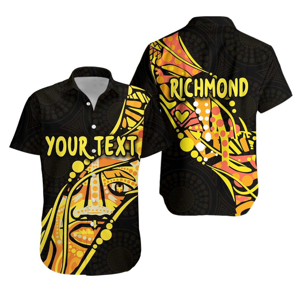 (Custom Personalised) Richmond Hawaiian Shirt Tigers Limited Indigenous - Vibe Hoodie Shop