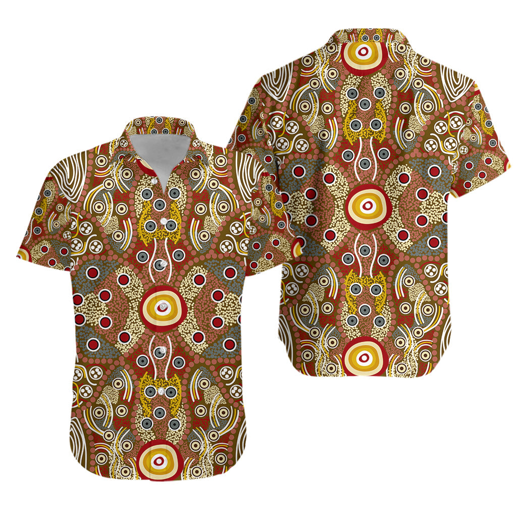 Aboriginal Art Dot Vibes Hawaiian Shirt Indigenous - NO.2 - Vibe Hoodie Shop