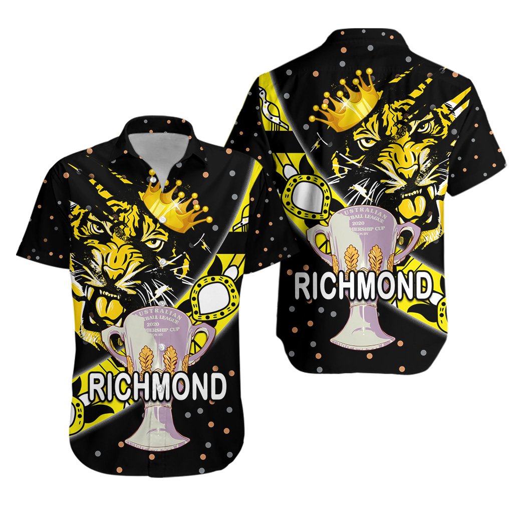 Richmond Premier Hawaiian Shirt Tigers Dotted - Vibe Hoodie Shop