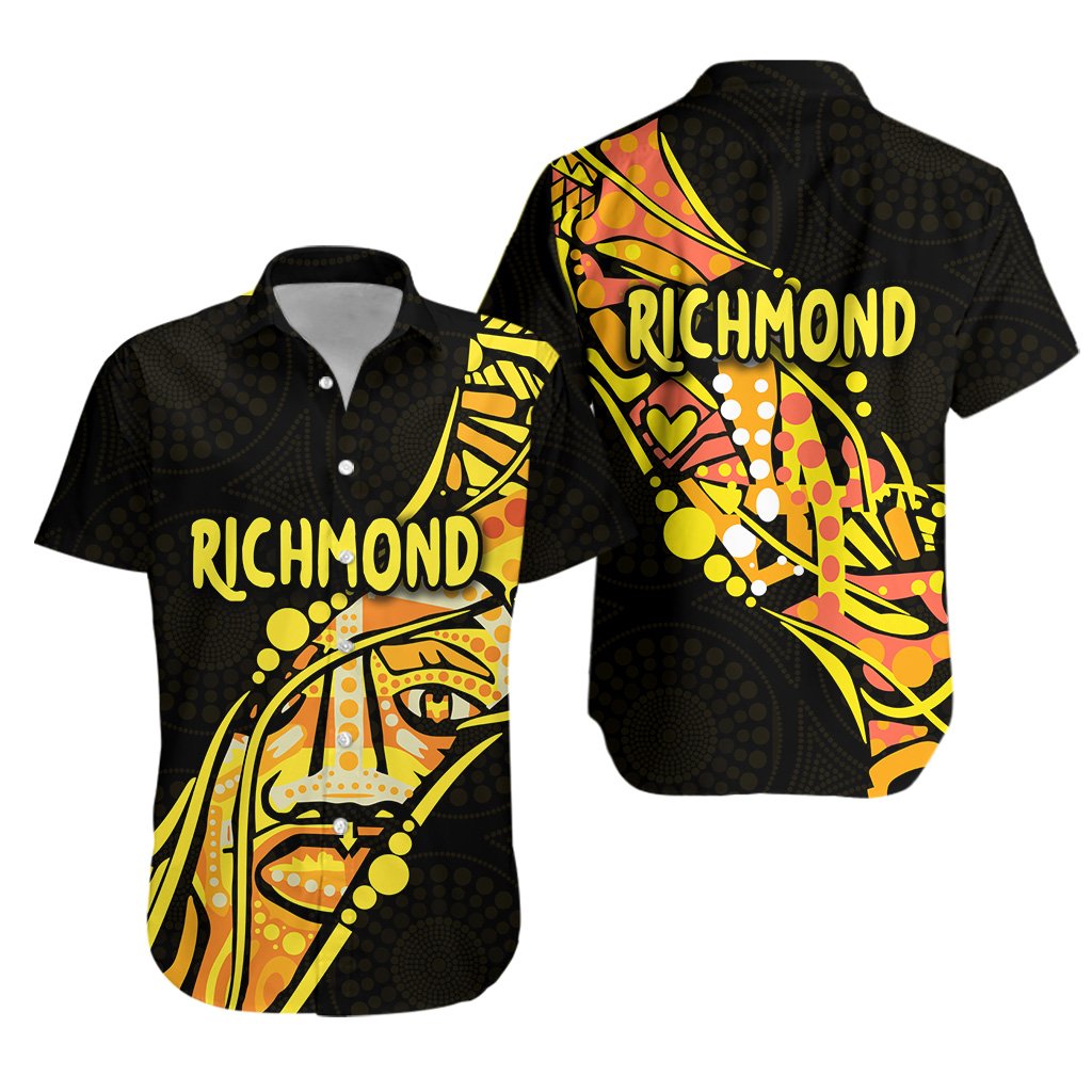 Richmond Hawaiian Shirt Tigers Limited Indigenous - Vibe Hoodie Shop