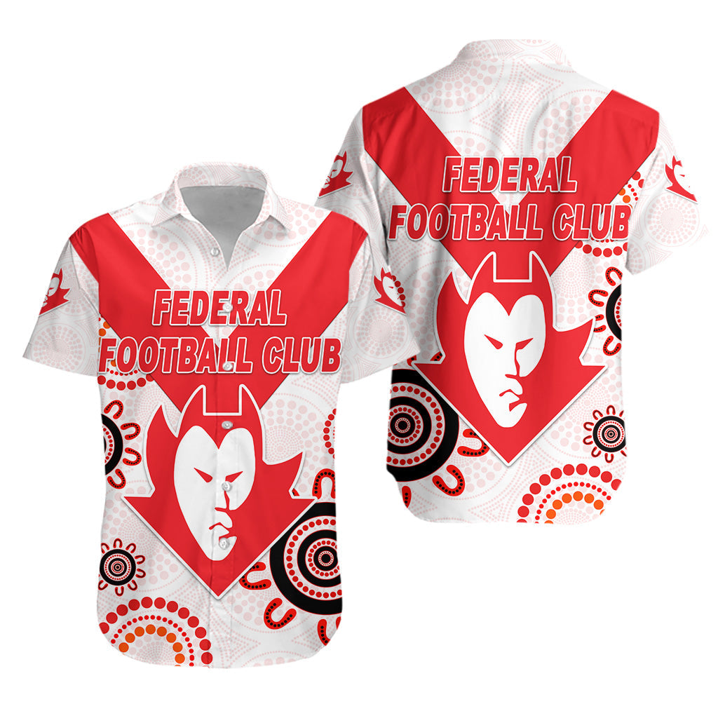 Federal Football Club Hawaiian Shirt Indigenous Version - Vibe Hoodie Shop