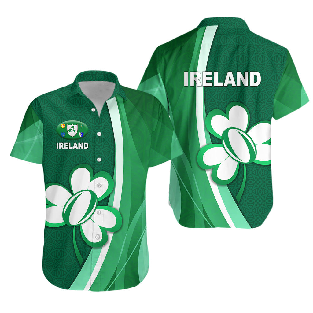 Ireland Rugby Hawaiian Shirt Irish Shamrock Simple Style - Vibe Hoodie Shop