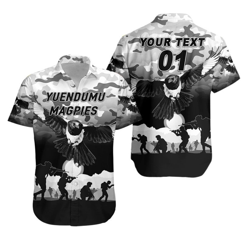 (Custom Personalised) Yuendumu Magpies Football Club ANZAC Hawaiian Shirt Simple Style - Vibe Hoodie Shop