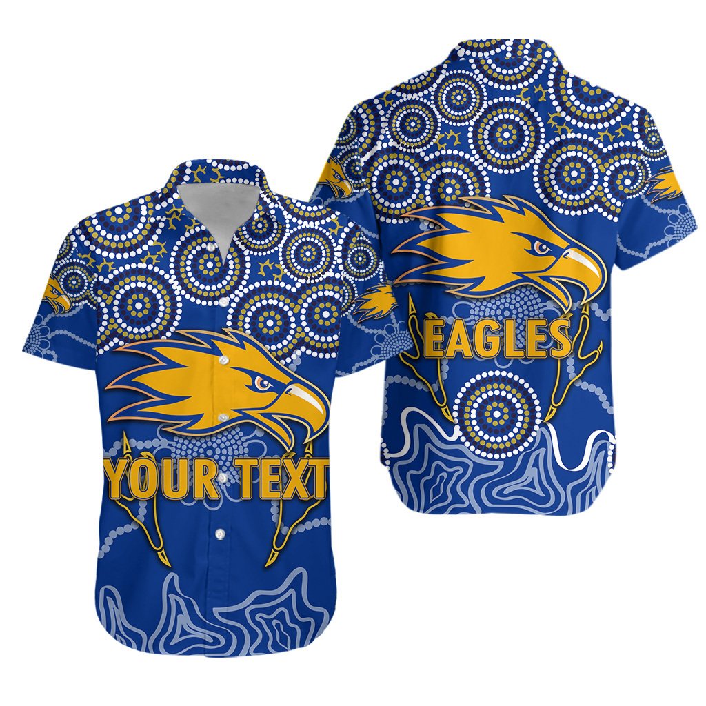 (Custom Personalised) Eagles Indigenous Hawaiian Shirt West Coast - Vibe Hoodie Shop