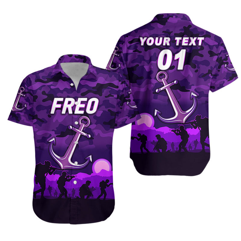 (Custom Personalised) Fremantle Dockers ANZAC Hawaiian Shirt Freo Simple Style - Vibe Hoodie Shop