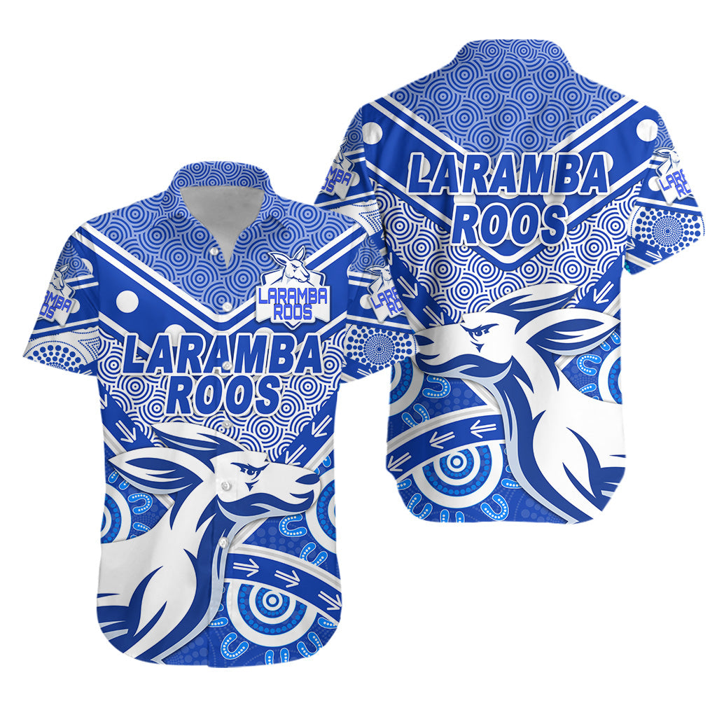 Laramba Roos Football Club Hawaiian Shirt Kangaroos Indigenous Style - Vibe Hoodie Shop