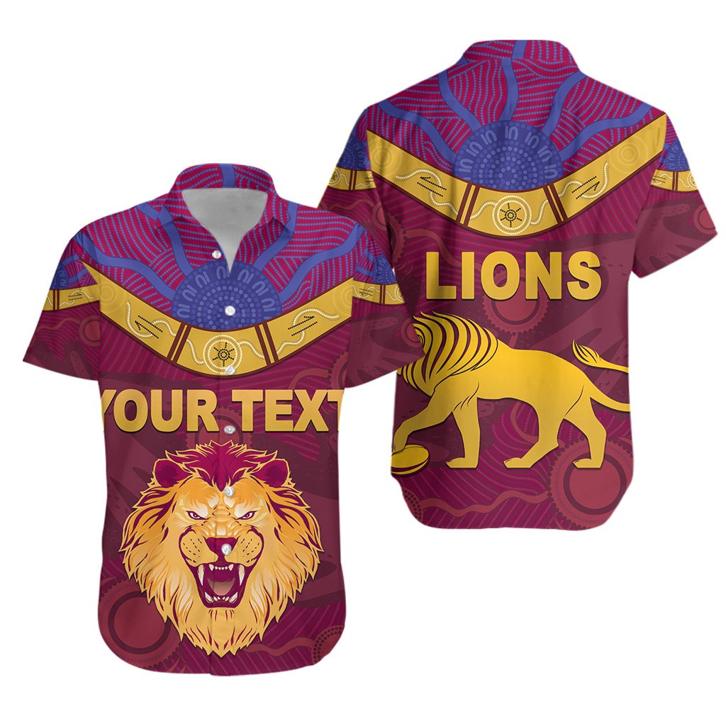 (Custom Personalised) Brisbane Lions Hawaiian Shirt Unique Indigenous - Vibe Hoodie Shop