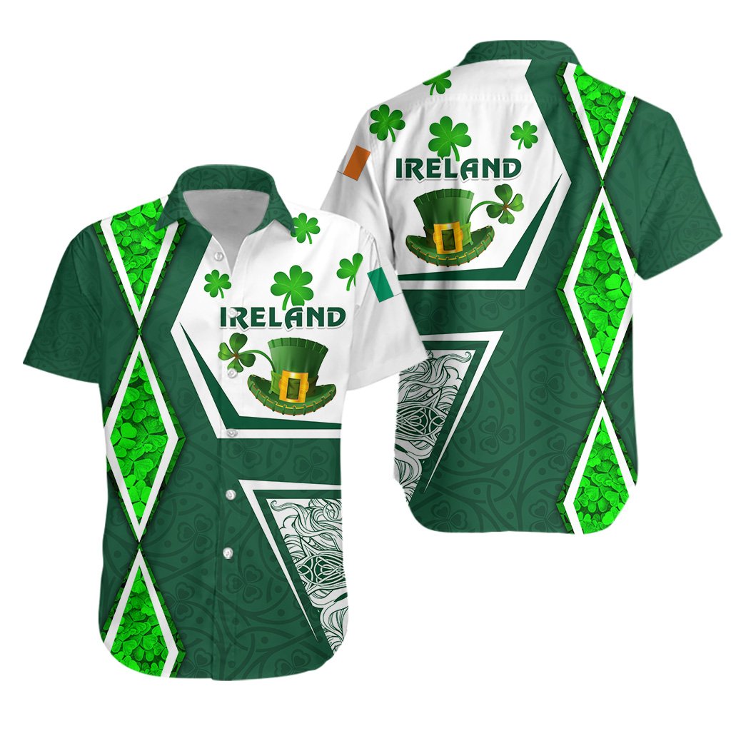 Ireland Hawaiian Shirt Irish Saint Patrick's Day Unique Vibes - Vibe Hoodie Shop