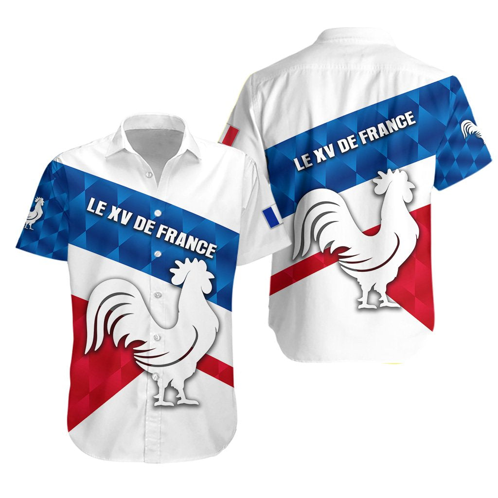 France Rugby Hawaiian Shirt Le XV De France Sporty Style - Vibe Hoodie Shop