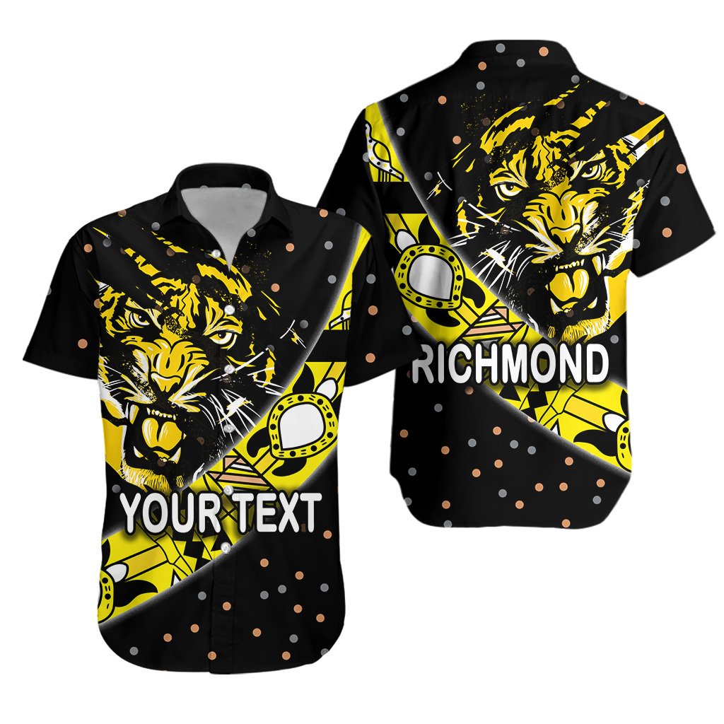 (Custom Personalised) Richmond Hawaiian Shirt Tigers Dotted - Vibe Hoodie Shop