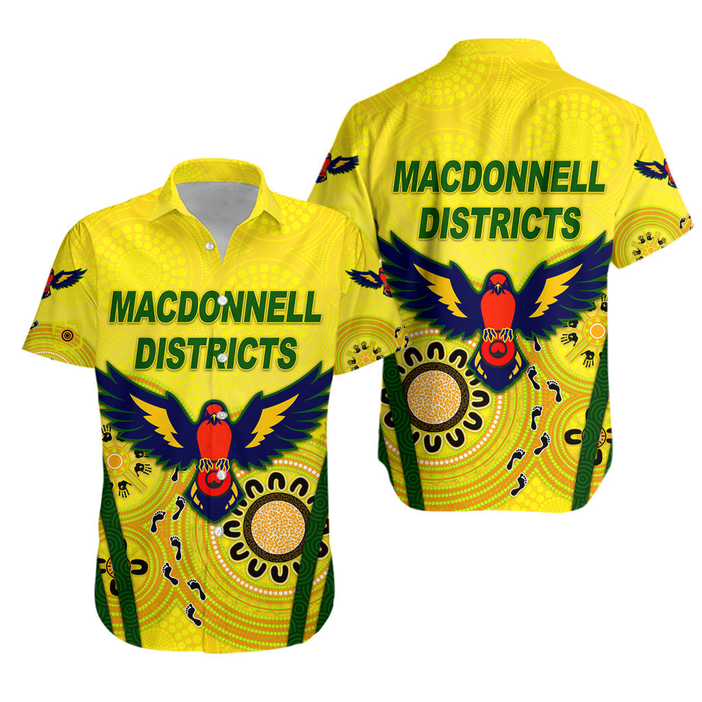 MacDonnell Districts Rugby Hawaiian Shirt Indigenous Version - Vibe Hoodie Shop