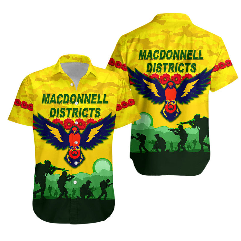 MacDonnell Districts ANZAC Hawaiian Shirt Simple Style - Vibe Hoodie Shop