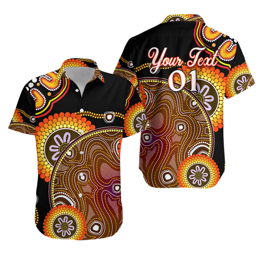 (Custom Personalised) Aboriginal Hawaiian Shirt Sun Rise Indigenous Vibes - Vibe Hoodie Shop