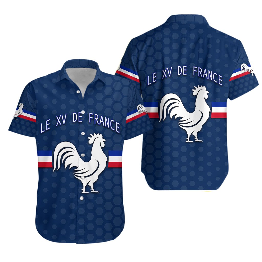 France Rugby Hawaiian Shirt Le XV De France - Vibe Hoodie Shop