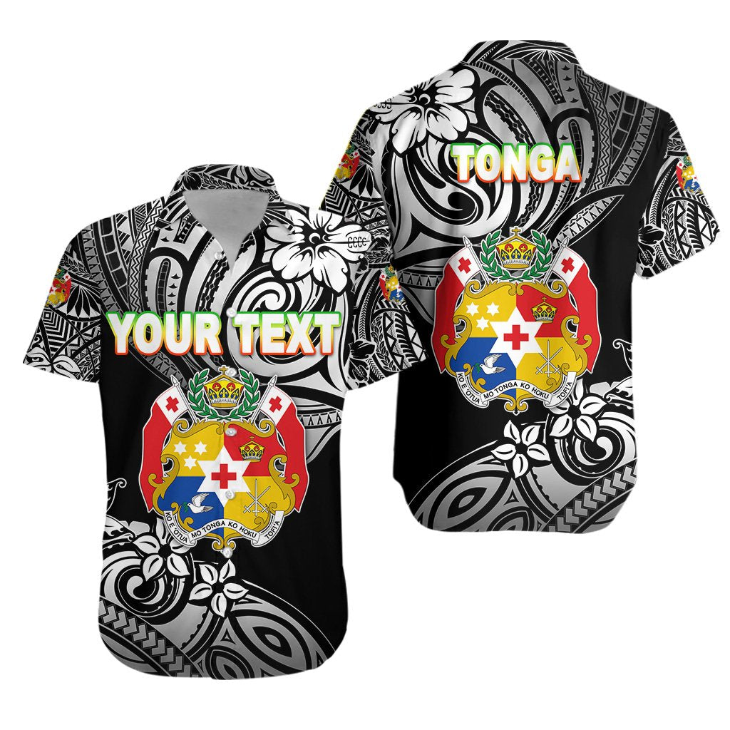 (Custom Personalised) Mate Ma'a Tonga Rugby Hawaiian Shirt Polynesian Unique Vibes - Black - Vibe Hoodie Shop