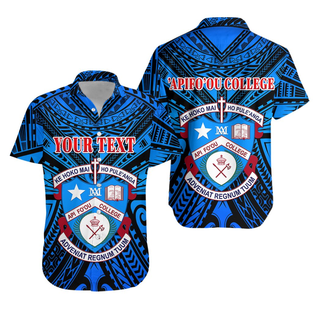 (Custom Personalised) Kolisi Apifoou Tonga College Hawaiian Shirt Tonga Blue - Vibe Hoodie Shop