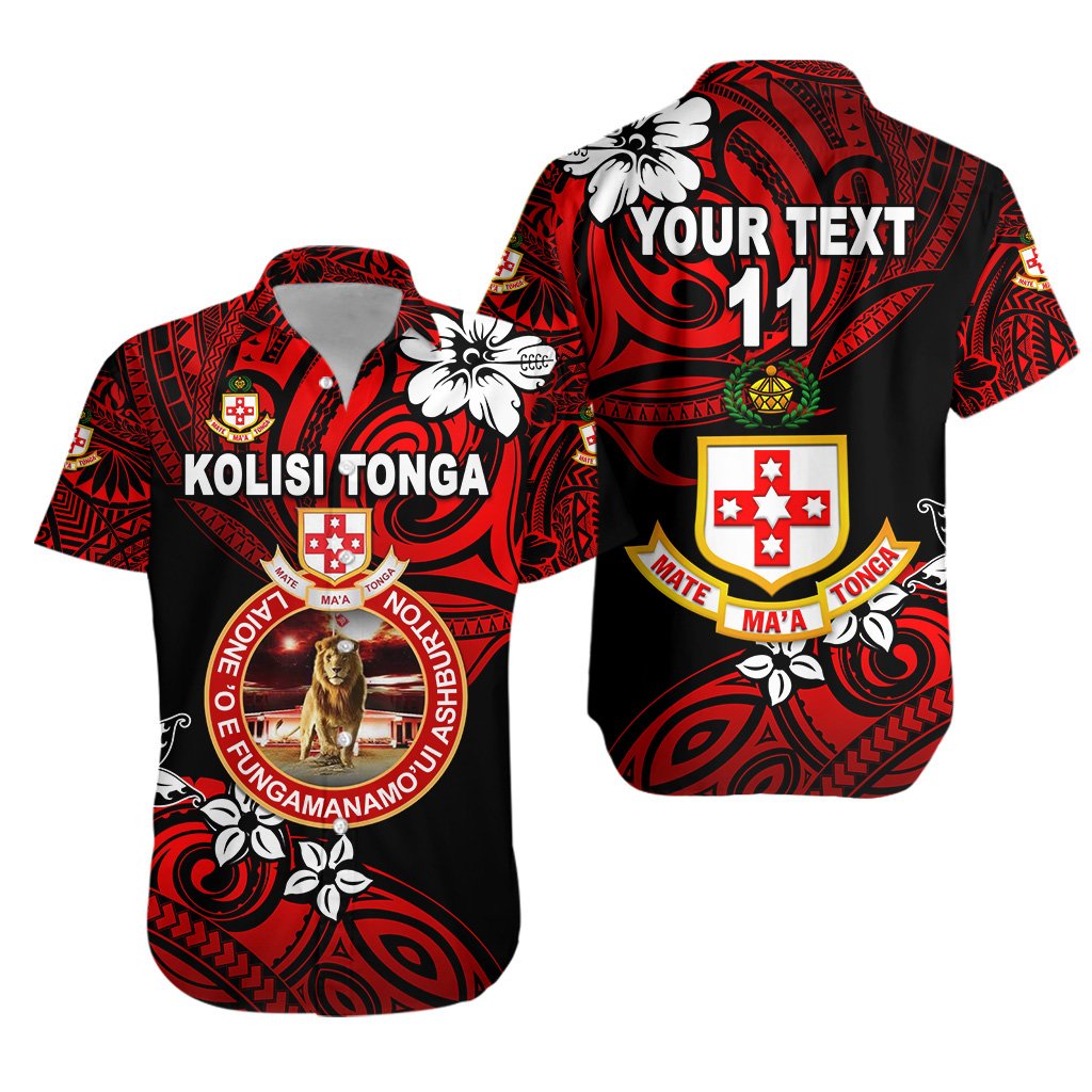 (Custom Personalised) Kolisi Tonga Hawaiian Shirt Mate Ma'a Tonga Unique Vibes, Custom Text and Number - Lion - Vibe Hoodie Shop