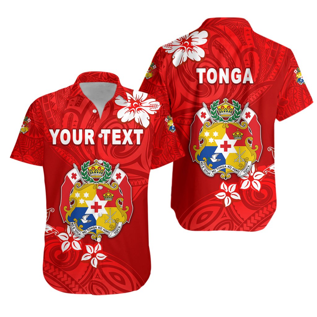 (Custom Personalised) Mate Ma'a Tonga Rugby Hawaiian Shirt Polynesian Unique Vibes - Full Red - Vibe Hoodie Shop