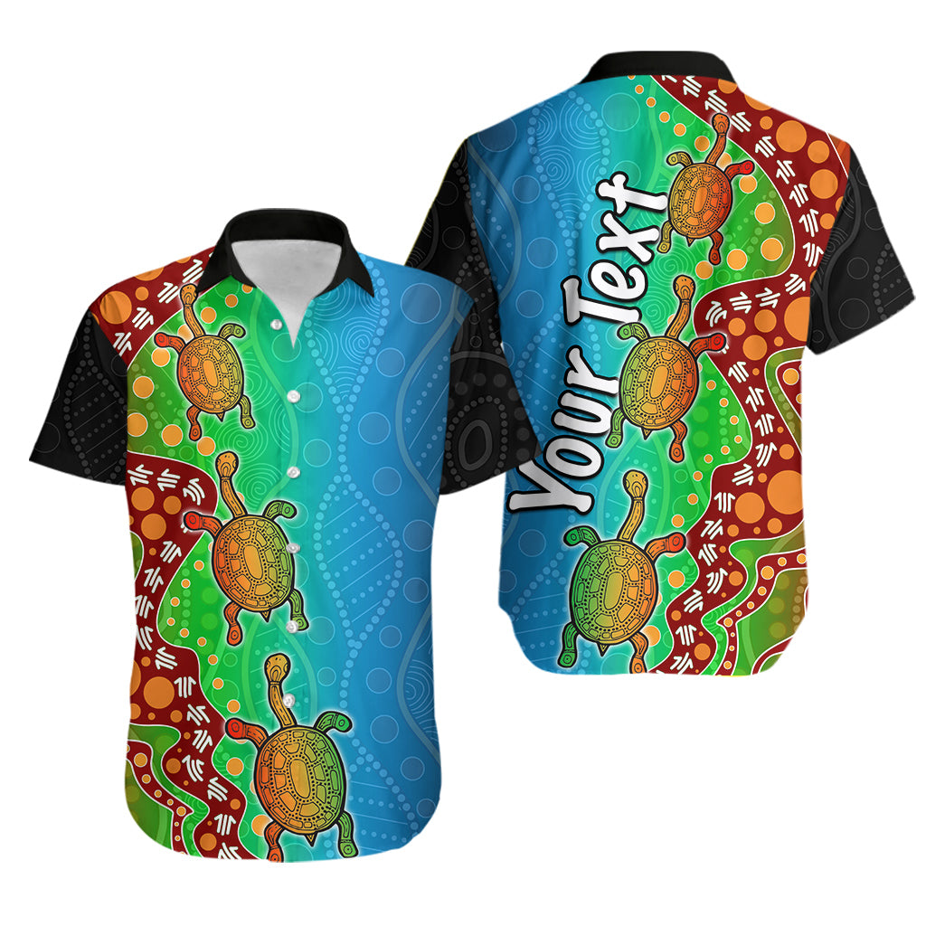 (Custom Personalised) Aboriginal Hawaiian Shirt Turtle - Vibe Hoodie Shop