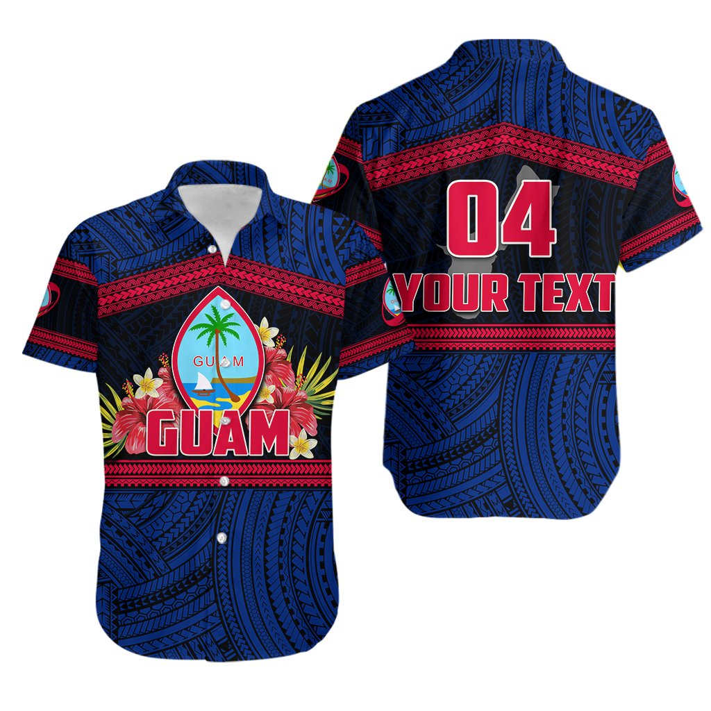 (Custom Personalised) Guam Rugby Polynesian Patterns Hawaiian Shirt - Vibe Hoodie Shop