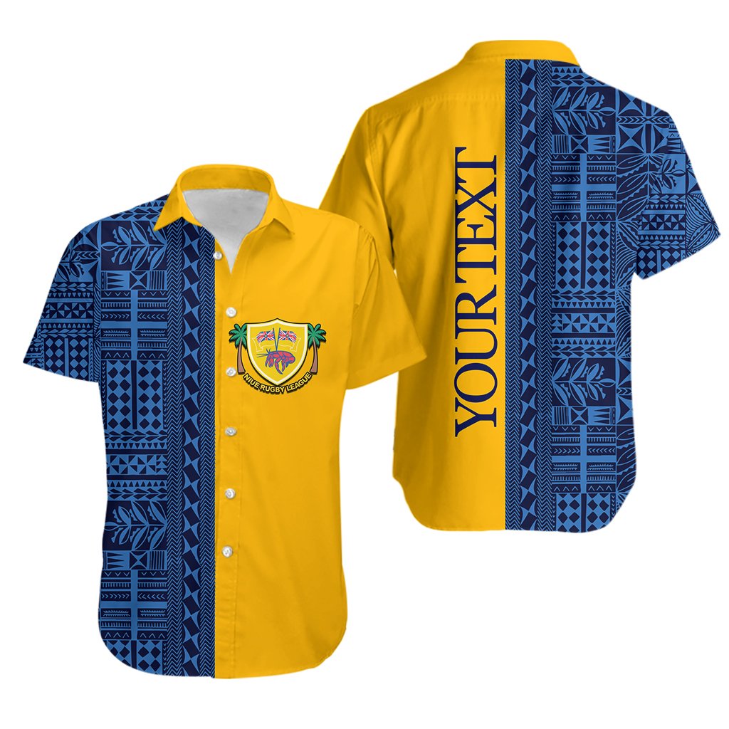 (Custom Personalised) Niue Rugby Hawaiian Shirt Niue Hiapo Patterns No.3 - Vibe Hoodie Shop