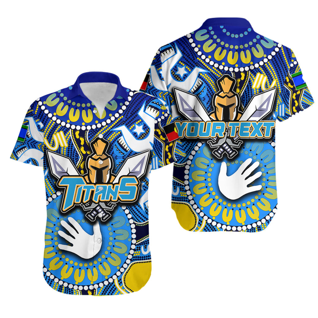 (Custom Personalised) NAIDOC Gold Coast Hawaiian Shirt Titans NAIDOC Patterns - Vibe Hoodie Shop