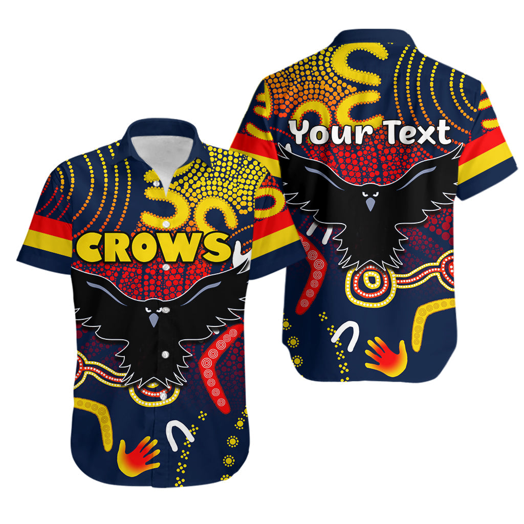 (Custom Personalised) Adelaide Crows Hawaiian Shirt Indigenous - Vibe Hoodie Shop