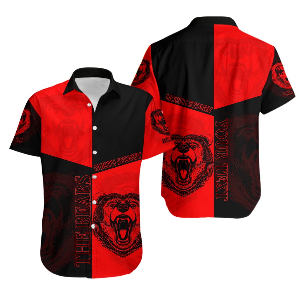 (Custom Personalised) North Sydney Hawaiian Shirt The Bears - Vibe Hoodie Shop