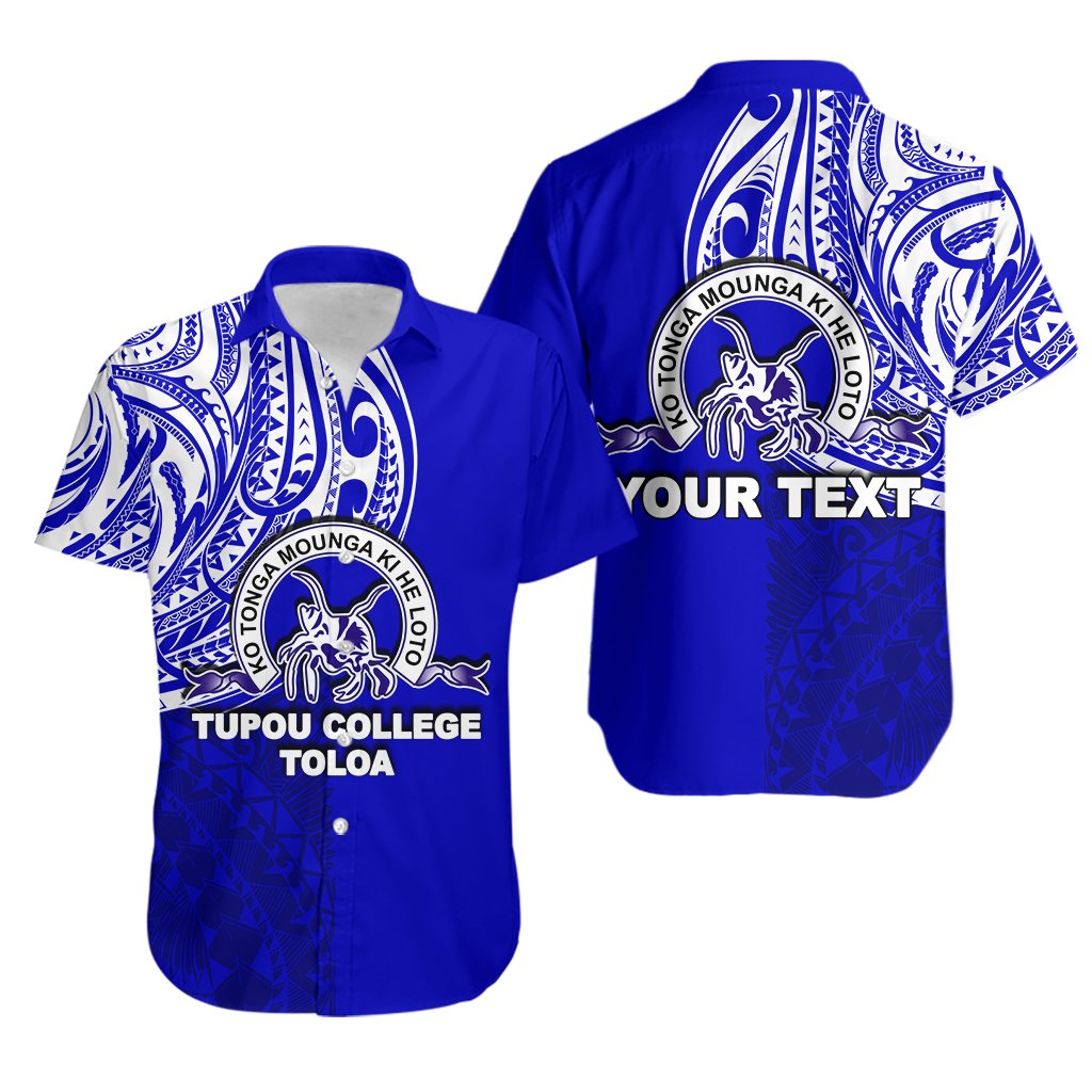 (Custom Personalised) Tonga Tupou College Toloa Hawaiian Shirt Half Polynesian Style - Vibe Hoodie Shop