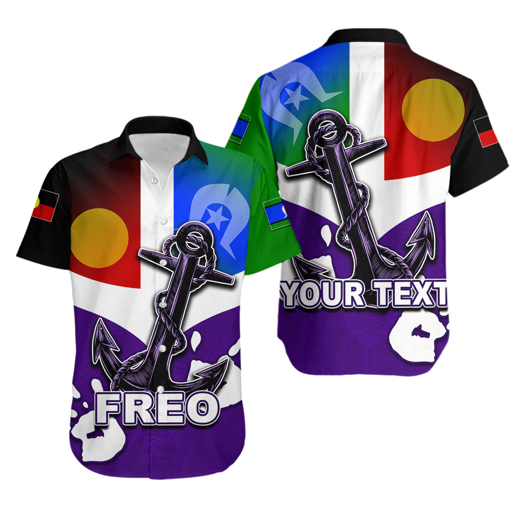 (Custom Personalised) NAIDOC Fremantle Hawaiian Shirt Freo Flag - Vibe Hoodie Shop