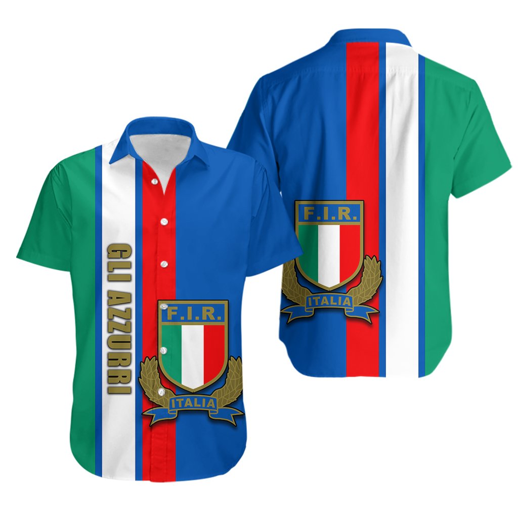 Italian Rugby Hawaiian Shirt - Vibe Hoodie Shop