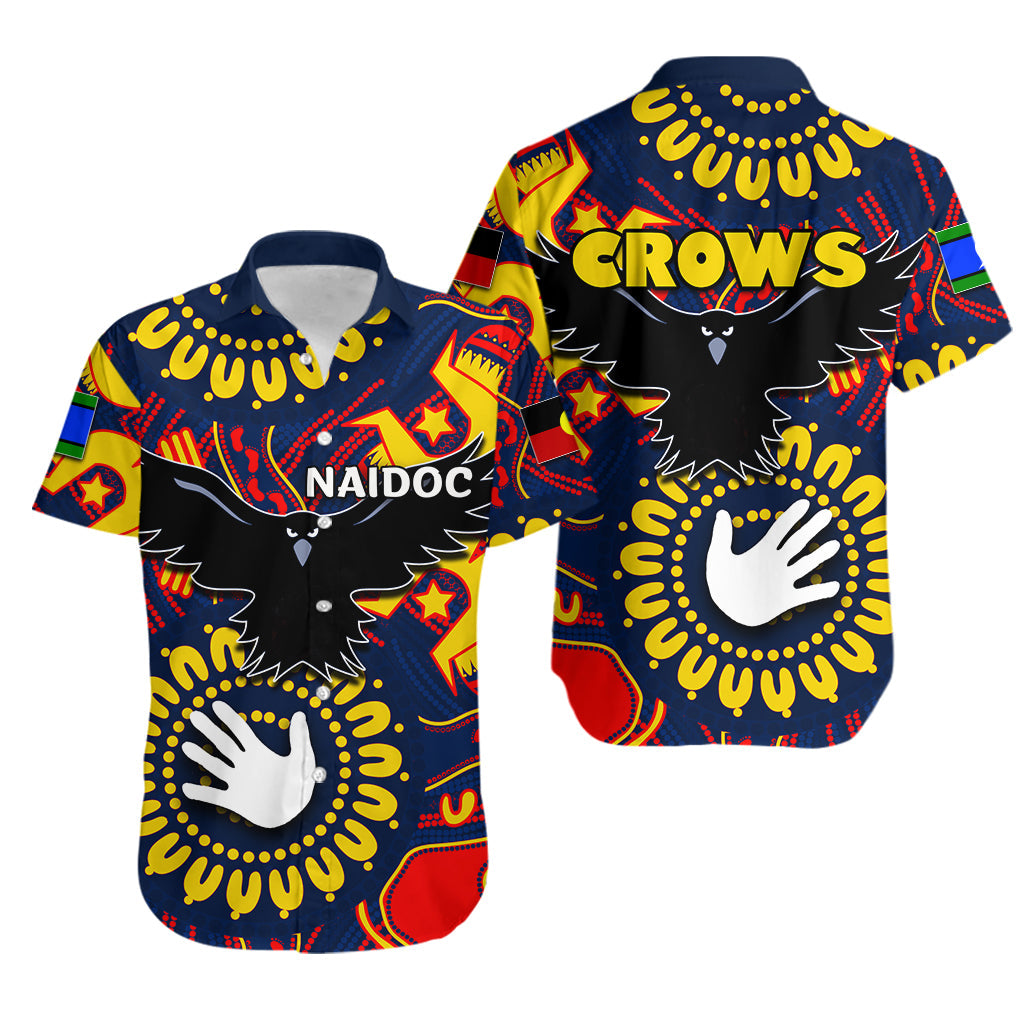 NAIDOC Adelaide Crows Hawaiian Shirt NAIDOC Patterns - Vibe Hoodie Shop