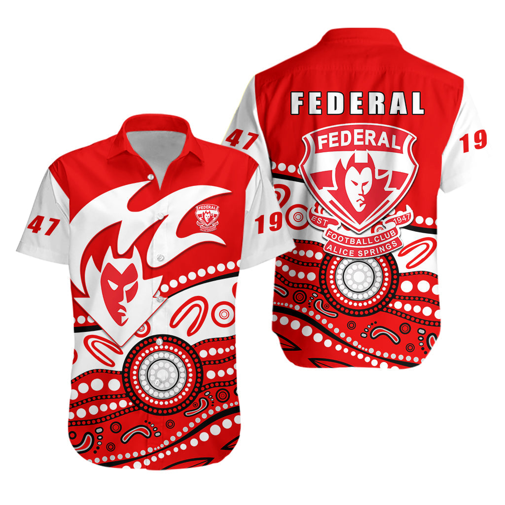 Federal Football Club Hawaiian Shirt Indigenous - Vibe Hoodie Shop