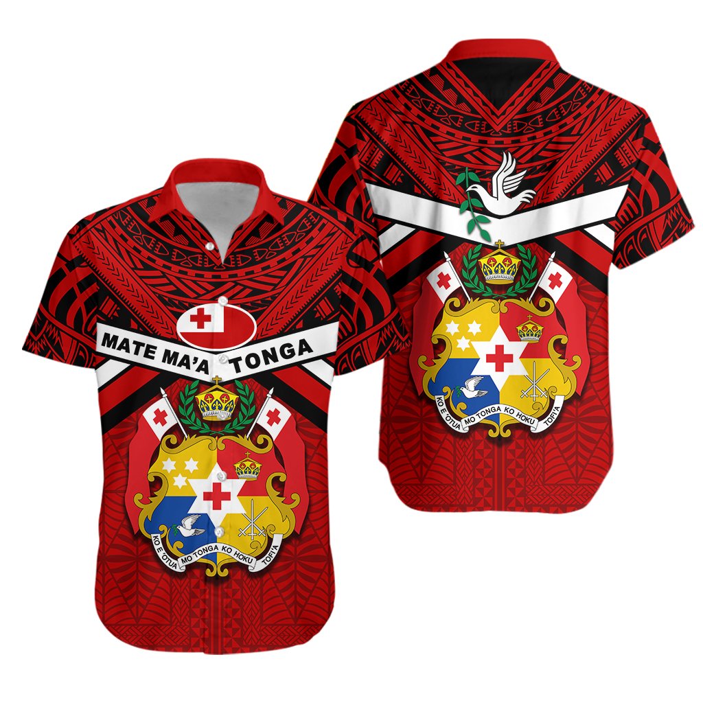 Tonga Rugby Hawaiian Shirt - Mate Ma'a Tonga - Vibe Hoodie Shop