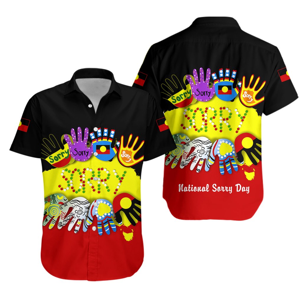 National Sorry Day Hawaiian Shirt Version 01 - Australian Aboriginal - Vibe Hoodie Shop