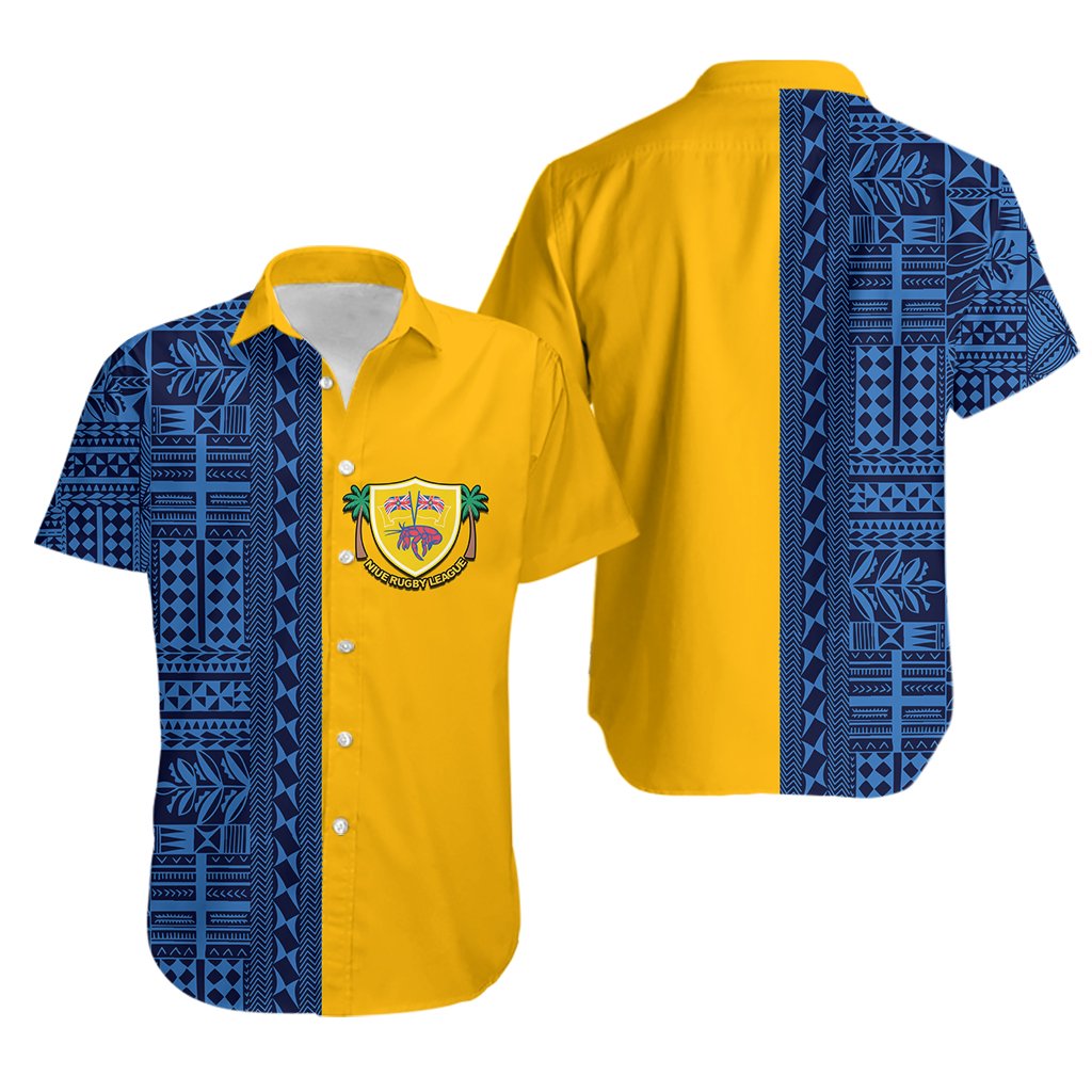 Niue Rugby Hawaiian Shirt Niue Hiapo Patterns No.3 - Vibe Hoodie Shop