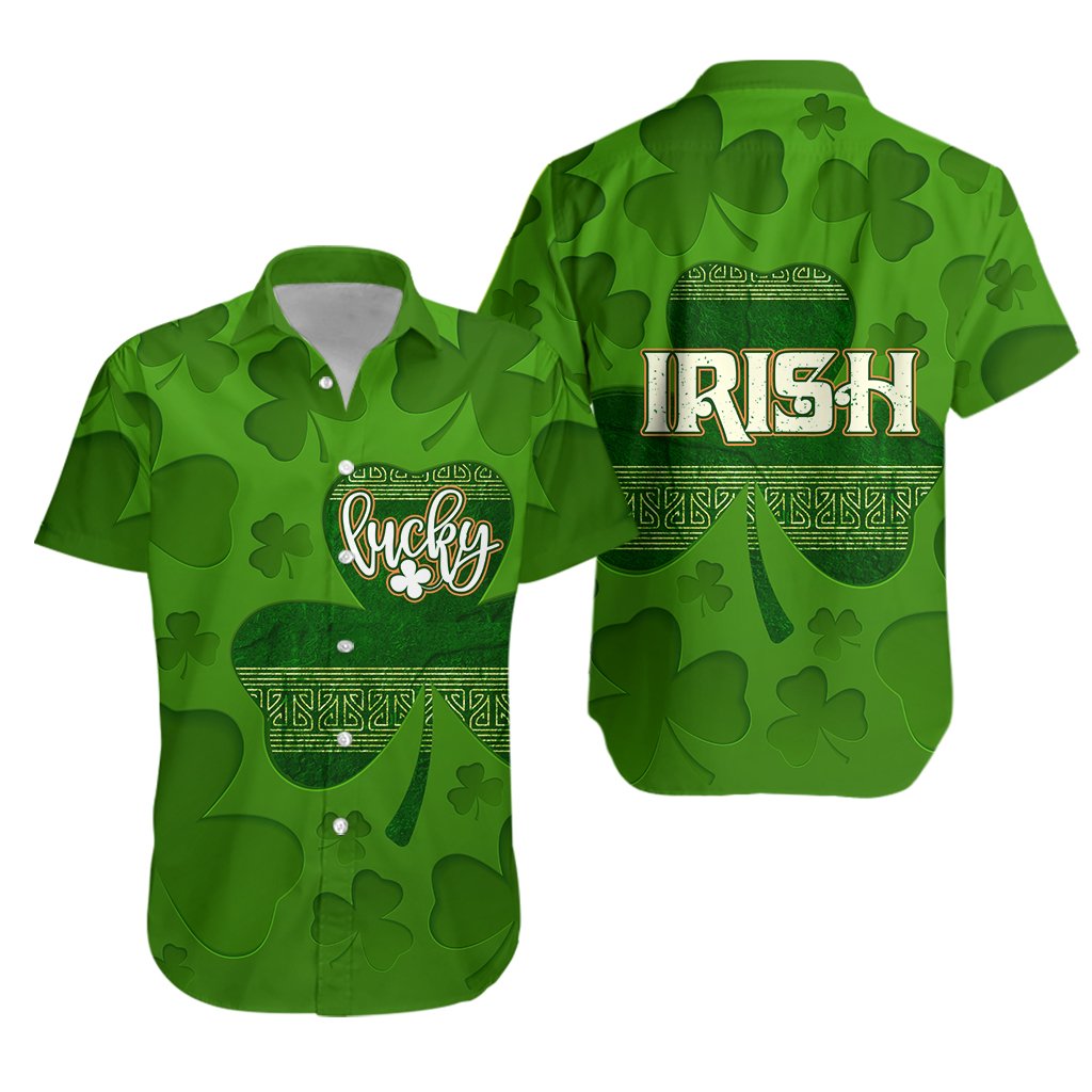 Irish Patrick's Day Hawaiian Shirt Lucky - Vibe Hoodie Shop