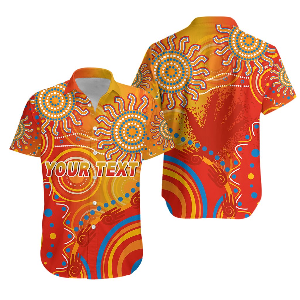 (Custom Personalised) Suns Hawaiian Shirt Sun Indigenous Gold Coast - Vibe Hoodie Shop