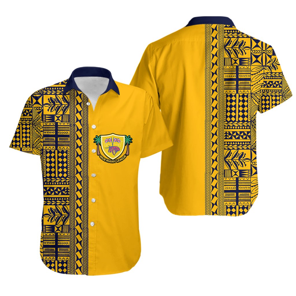 Niue Rugby Hawaiian Shirt Niue Hiapo Patterns No.2 - Vibe Hoodie Shop