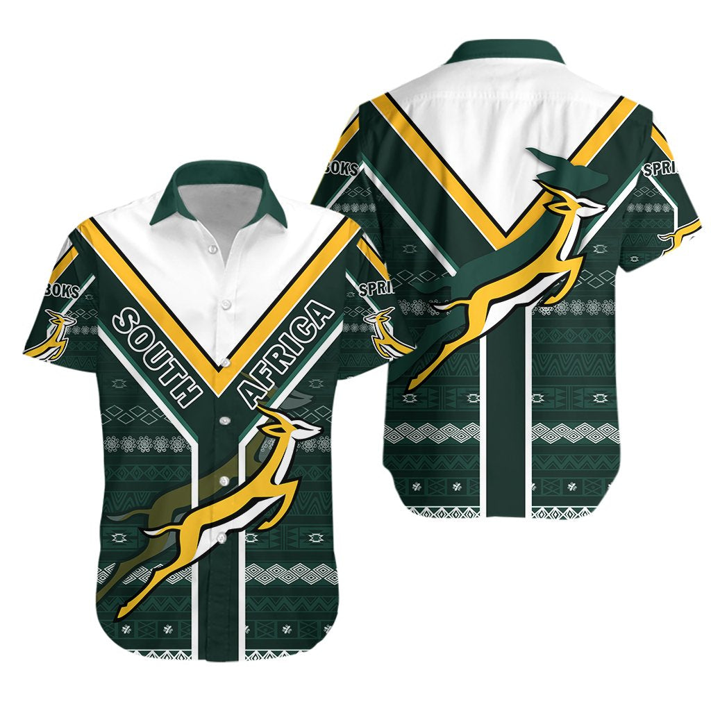 Rugby South Africa Hawaiian Shirt Springboks Forever Style - Vibe Hoodie Shop