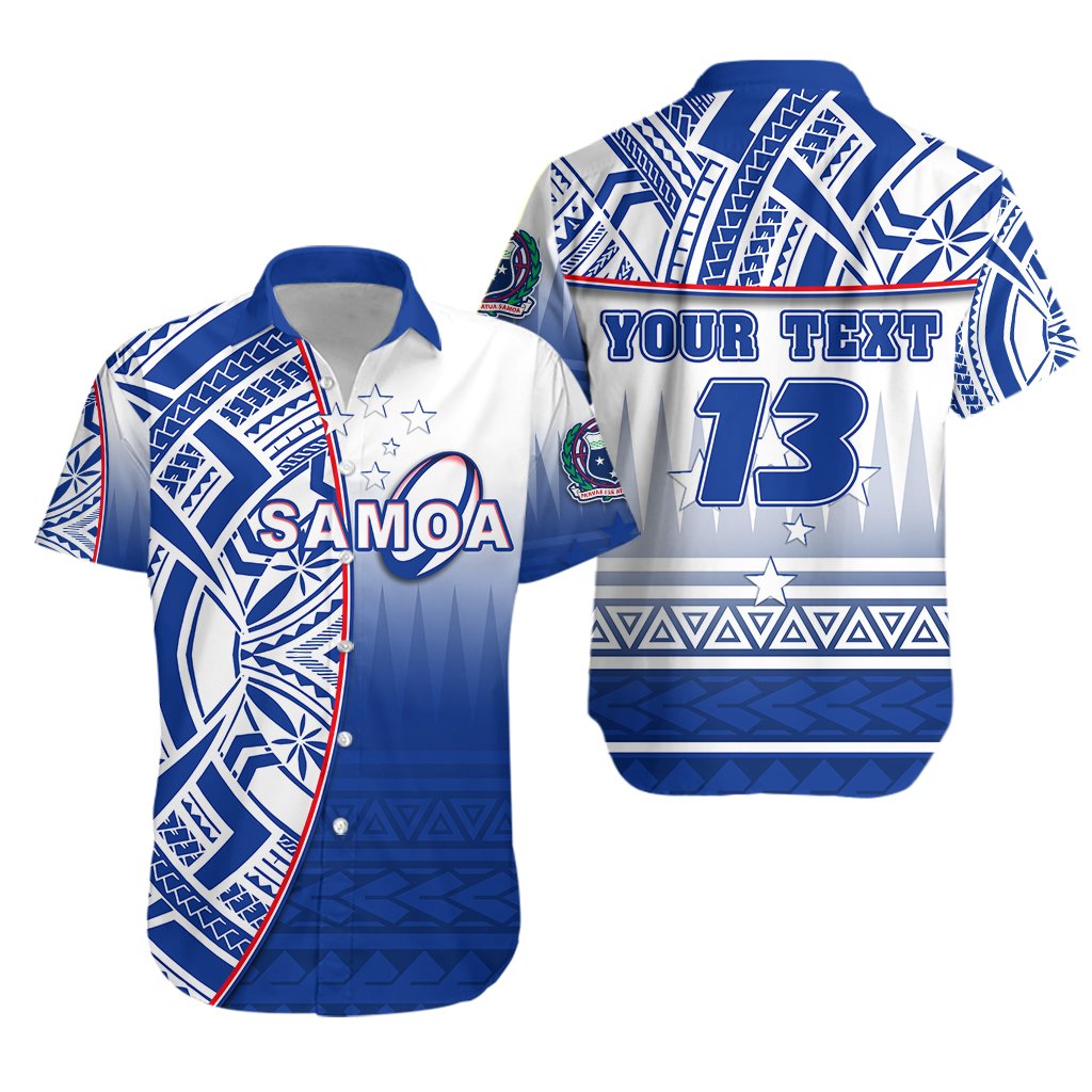 (Custom Personalised) Manu Samoa Rugby Hawaiian Shirt Impressive Version - Custom Text and Number - Vibe Hoodie Shop