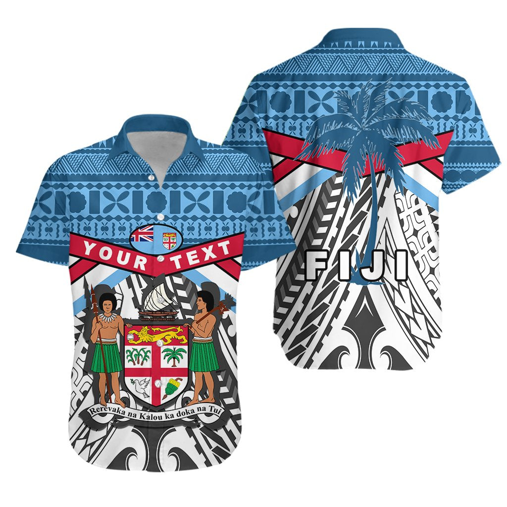 (Custom Personalised) Fiji Rugby Hawaiian Shirt Tapa Cloth - Vibe Hoodie Shop