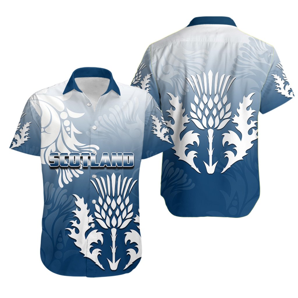 Scotland Rugby Hawaiian Shirt The Thistle Style - Vibe Hoodie Shop