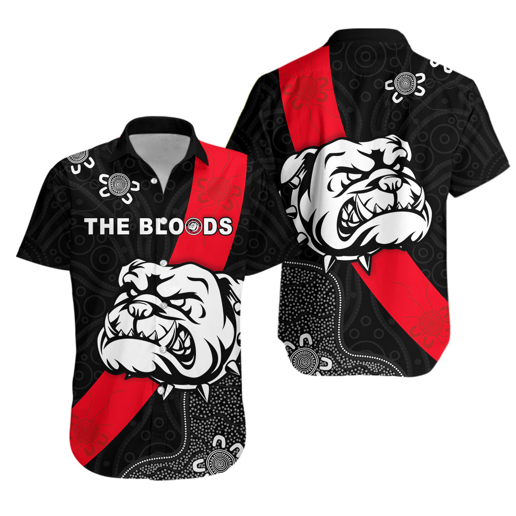 West Football Club Hawaiian Shirt - The Bloods Alice Springs - Vibe Hoodie Shop