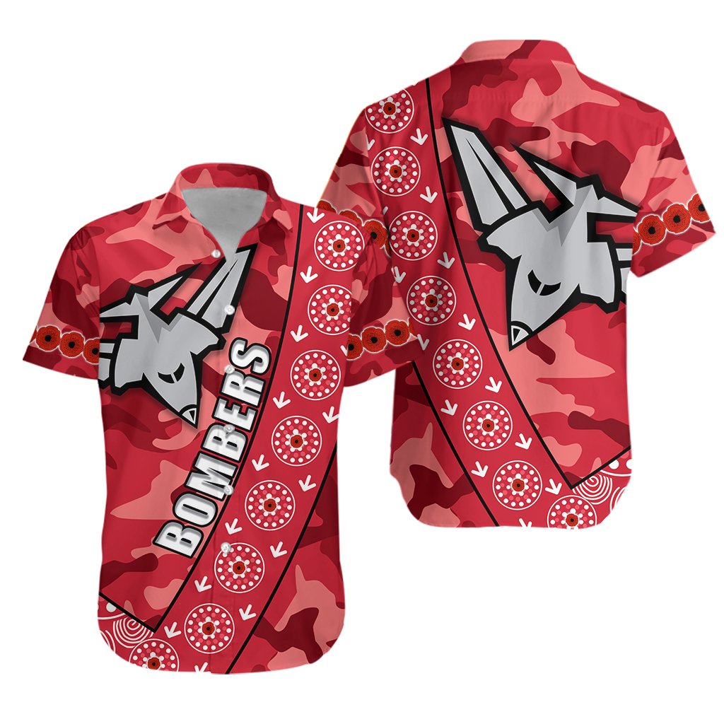 Bombers ANZAC 2021 Hawaiian Shirt Essendon - Vibe Hoodie Shop