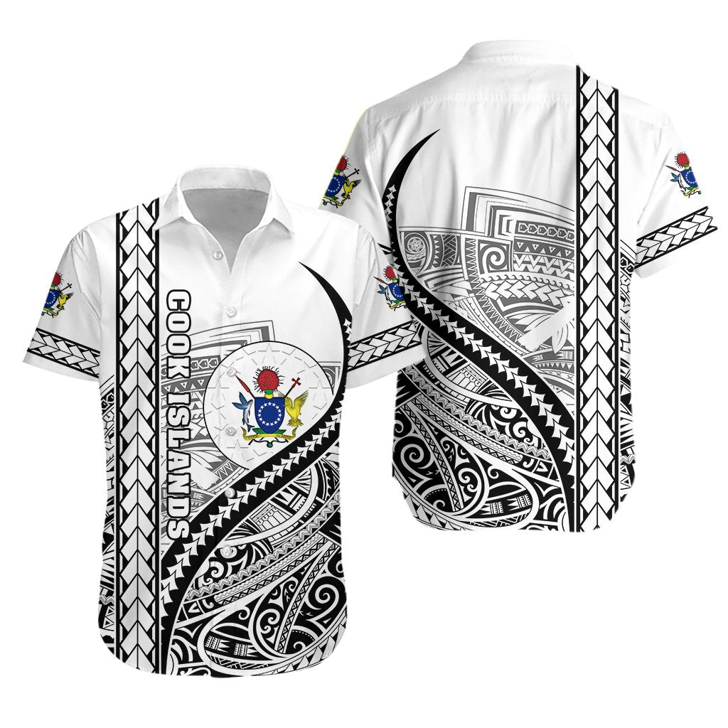 Cook Islands Rugby Hawaiian Shirt Simple - Vibe Hoodie Shop