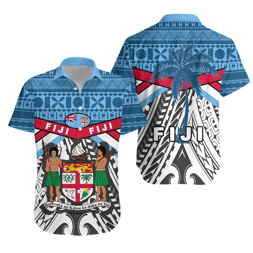 Fiji Rugby Hawaiian Shirt Tapa Cloth - Vibe Hoodie Shop